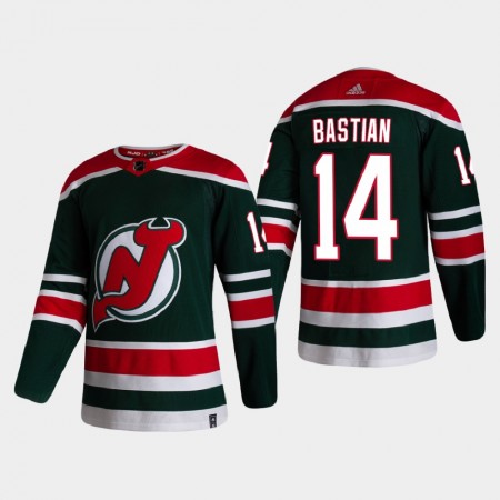 New Jersey Devils Nathan Bastian 14 2020-2021 Reverse Retro Trikot Authentic  - Herren